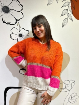  fushia/ orange