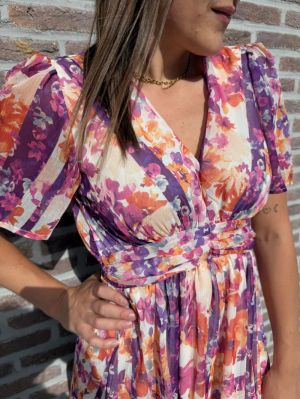  mauve fleuri